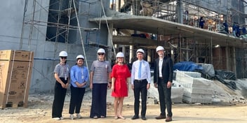 HEI Schools and its partners visiting the construction site in Phuket, Thailand